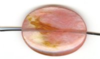 1 40x30mm Flat Oval Cherry Apple Quartz